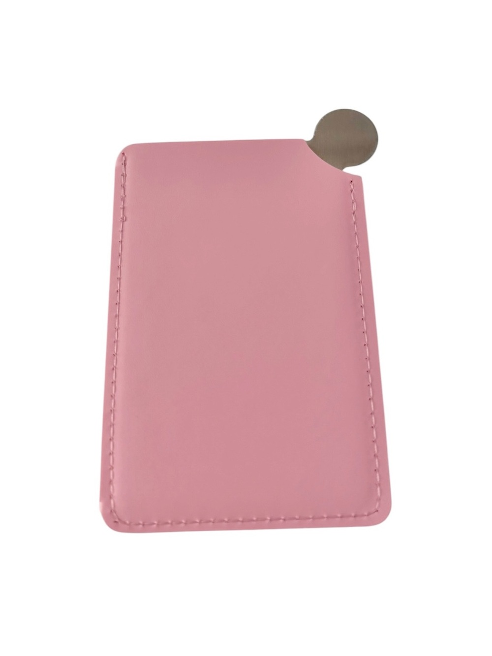 CHANEL Beauty VIP Gift Pink Card Holder Sleeve Silver Pocket Mirror With Box - Picture 3 of 11